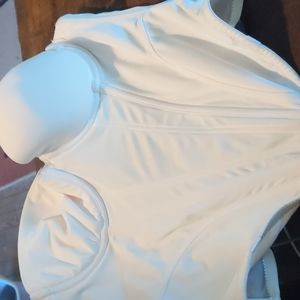 White bustier